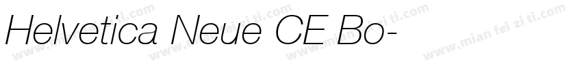 Helvetica Neue CE Bo字体转换